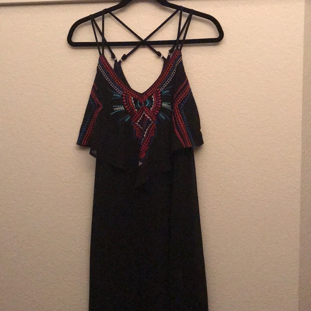 Black maxi dress